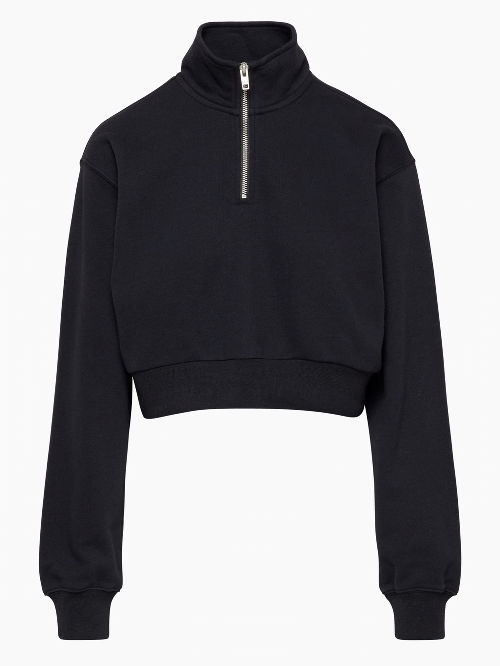 Aritzia TNA Cozy Fleece Perfect Cropped 1/4 Zip xs